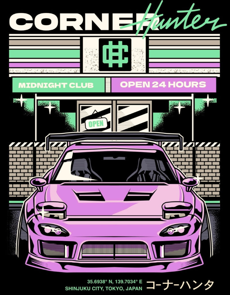 CORNER HUNTER MIDNIGHT CLUB TEE